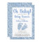 Oh Baby Blue Glitter Baby Feet Baby Shower