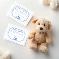 Oh baby blue rocking horse sketch diaper raffle