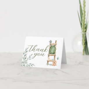Oh Baby Boho Eucalyptus Baby Shower Thank You Card
