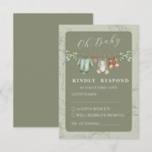 Oh Baby Botanical Sage Baby Shower