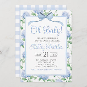 Oh Baby! Boy Baby Shower Invitation
