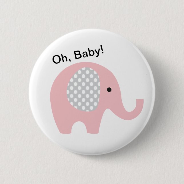Oh, Baby! Buttons with Elephant (Front)