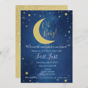 Oh Baby Celestial Moon Shower Invitation