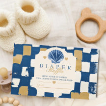 Oh Baby Coastal Seashell Diaper Raffle
