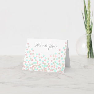 Oh Baby Confetti   Baby Shower Thank You Card