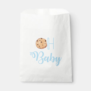 Oh Baby Cookies blue baby shower Favour Bag