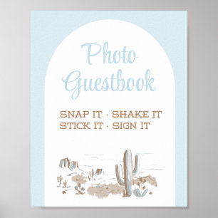 Oh Baby Cowboy Baby Shower Photo Guestbook Sign