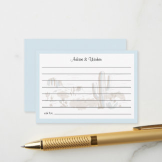 Oh Baby Cowboy Shower Advice and Wishes Enclosure Card