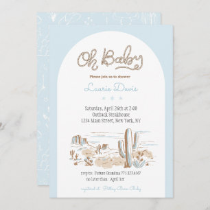 Oh Baby Cowboy Shower Invitation