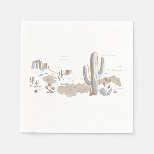 Oh Baby Cowboy Shower  Napkin (Front)