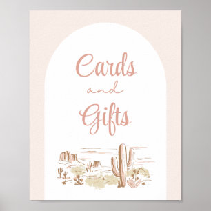 Oh Baby Cowgirl Baby Shower Cards & Gifts Sign