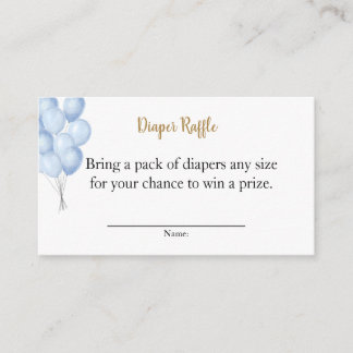 Oh Baby Diaper Raffle Enclosure Card