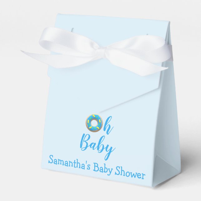 Oh Baby Doughnut Baby Shower Favour Box (Front Side)