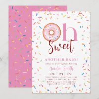 Oh Baby Doughnut Sprinkle Girl Baby Shower