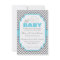 Oh Baby Elephant - Blue & Grey Baby Shower Invite