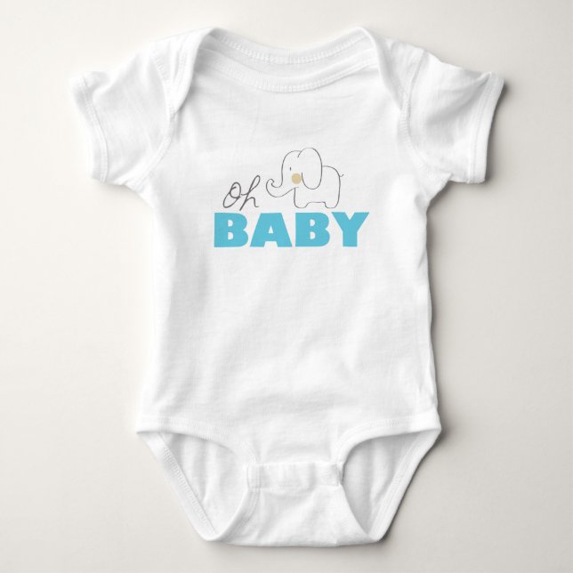 Oh Baby Elephant Bodysuit (Front)