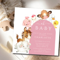Oh Baby Farm Animals Baby Shower 