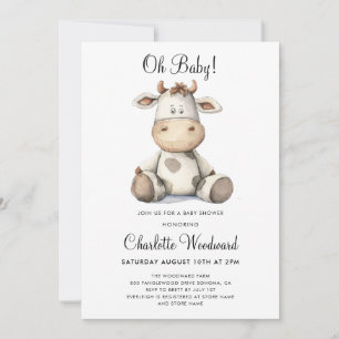 Oh Baby Gender Neutral Boho Baby Shower Invitation