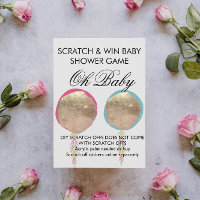 Oh Baby Gender Reveal DIY Scratch Card