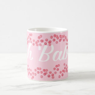 Oh Baby Gender Reveal Pink Girly Girl Coffee Mug