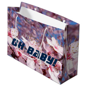 OH BABY gift bags Baby Shower New Baby Pink Blue
