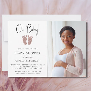 Oh Baby Girls Baby Shower  Invitation