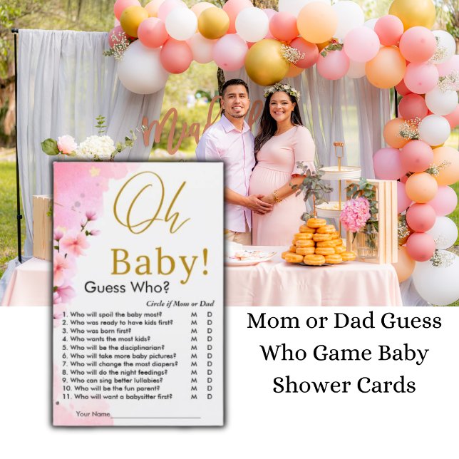 Oh Baby Guess Who Game Baby Shower (Oh Baby Guess Who Game Baby Shower)