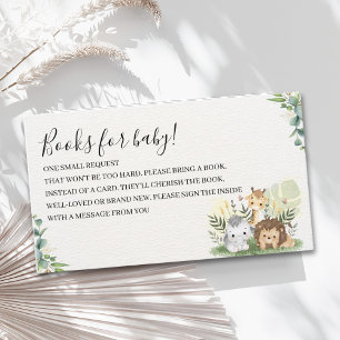 Oh Baby, Jungle Animals Baby Shower Enclosure Card