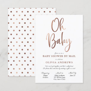 Oh Baby Long Distance Baby Shower Invitation