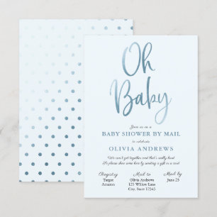 Oh Baby Long Distance Baby Shower Invitation