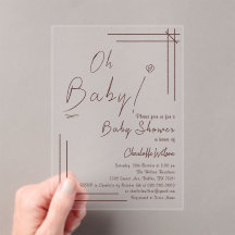Oh Baby! Minimalist Baby Shower Gender Neutral