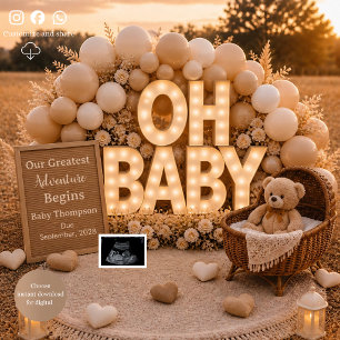 Oh Baby Neutral Baby Reveal pregnancy announcement