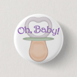 Oh, Baby! Pacifier Design 3 Cm Round Badge