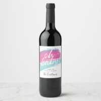 Oh Baby Paint Swash Beverage Label