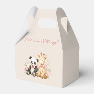 Oh Baby Panda and Giraffe Baby Shower Favour Box