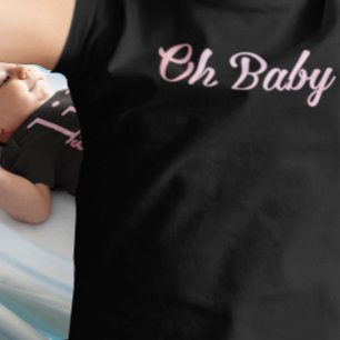 Oh Baby Personalised Pink Girly Girl Baby T-Shirt