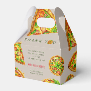 Oh Baby Pizza Tomatoes Olivia Green Baby Shower Favour Box