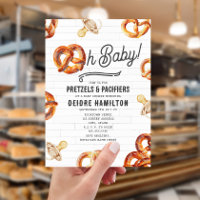 Oh Baby Pretzels & Pacifiers Neutral Baby Shower 