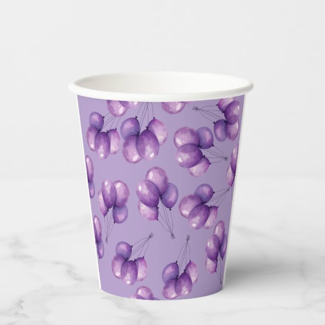 Oh Baby Purple Paper Cups (Front)