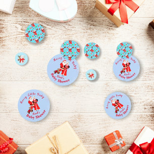 Oh Baby Santa & Mrs. Claus Baby Shower Confetti
