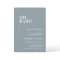 Oh Baby Shower Invitation Arch Design Blue