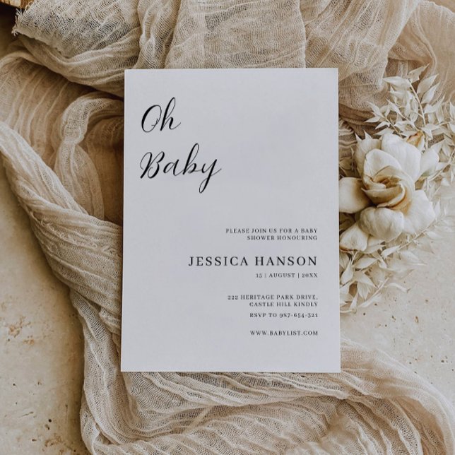 Oh Baby Shower Invitation Template (Oh Baby Shower Invitation Template)