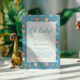 Oh Baby! Starry Sky Baby Shower - Boy Baby Shower  Invitation