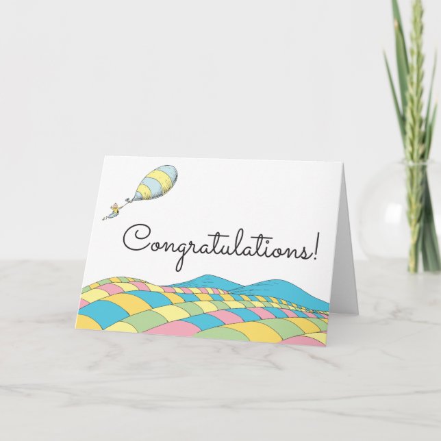 Oh, Baby, the Places You'll Go Congratulations Card (Front)
