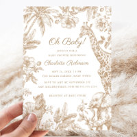 Oh Baby Tropical Jungle Safari Animals Baby Shower