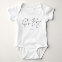 Oh baby typography personalised modern script chic