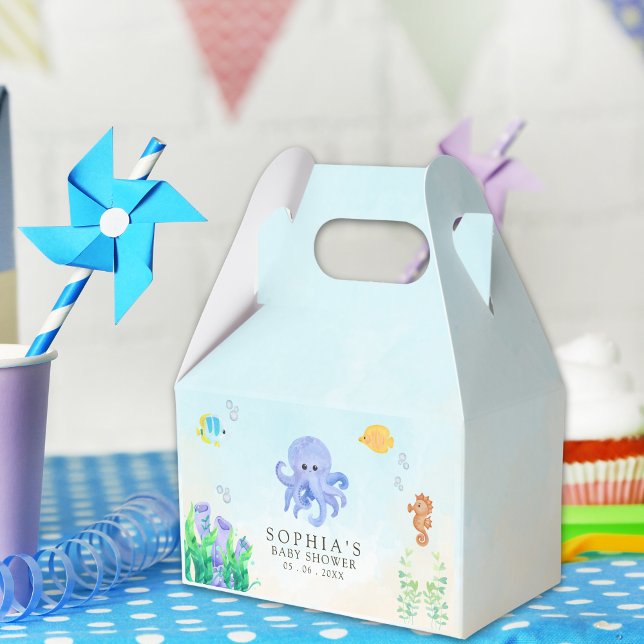 Oh Baby Under Sea Baby Shower Favour Box (Creator Uploaded)