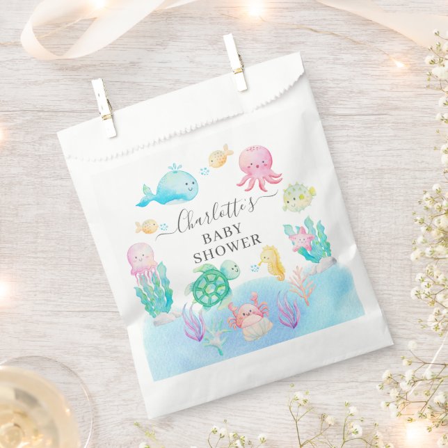 Oh Baby Under The Sea Baby Shower Favour Bag (Clipped)