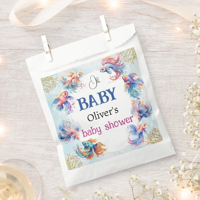 oh baby under the sea fishes baby shower favour bag (Creator Uploaded)