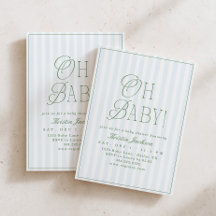 Oh Baby Vintage Preppy Boy Baby Shower